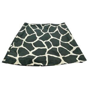 Lord & Taylor IDENTITY Short Skirt Side Zipper Lined Cream Black Size 12 20-6